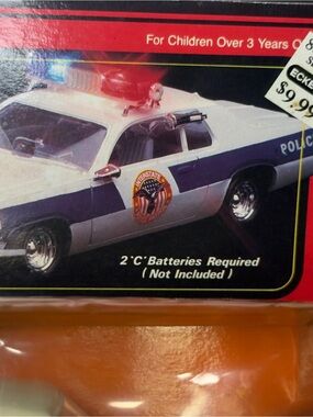 Vintage New Bright Force 440 Police Car Battery Operated No. 1138 New In Box